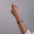Sacred Geom | Matte Hematite | Gunmetal | Octahedron Bracelet